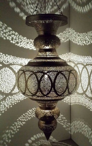Moroccan harem giant brass chandelier
