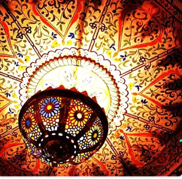 Moroccan lighting, hanging moorish brass chandelier
