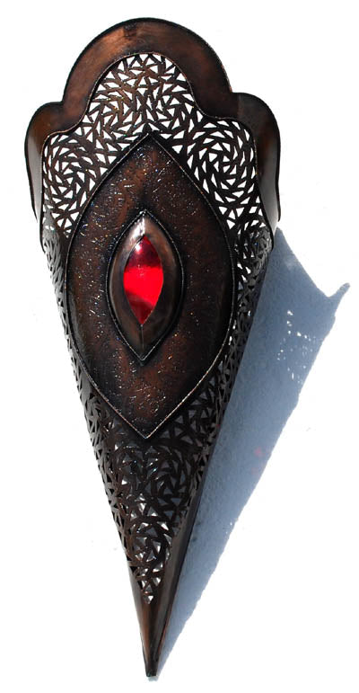 Moroccan metal sconce