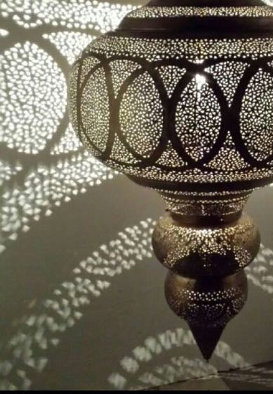 Moroccan harem giant brass chandelier