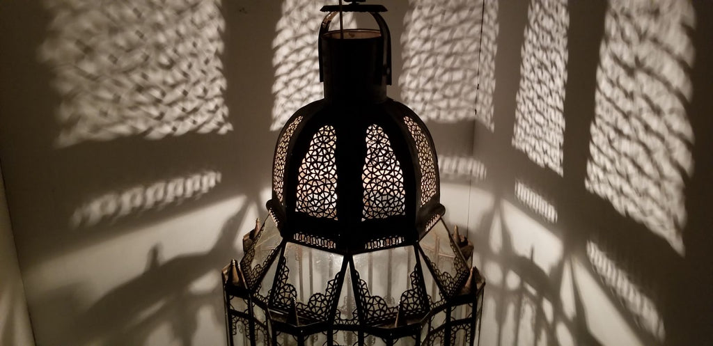 Marrakesh palace clear glass lantern