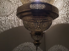Handmade moroccan brass lamp