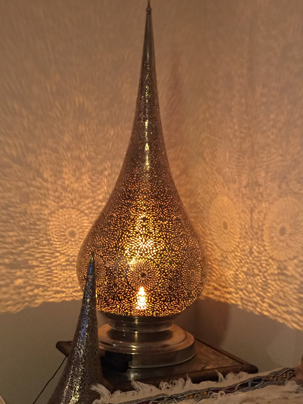 Marrakesh floor brass lamp